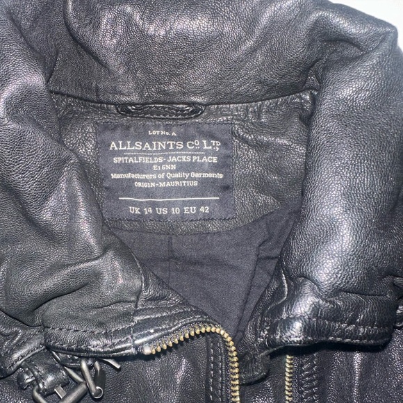 All Saints leather jacket - Picture 8 of 8